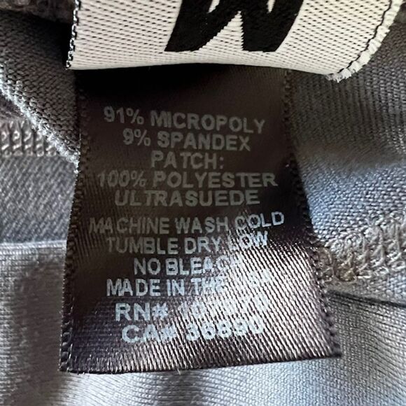 KERRITS GRAY KNIT RIDING LEGGINGS TIGHTS KNEE PATCHES SIZE MEDIUM - Picture 13 of 13